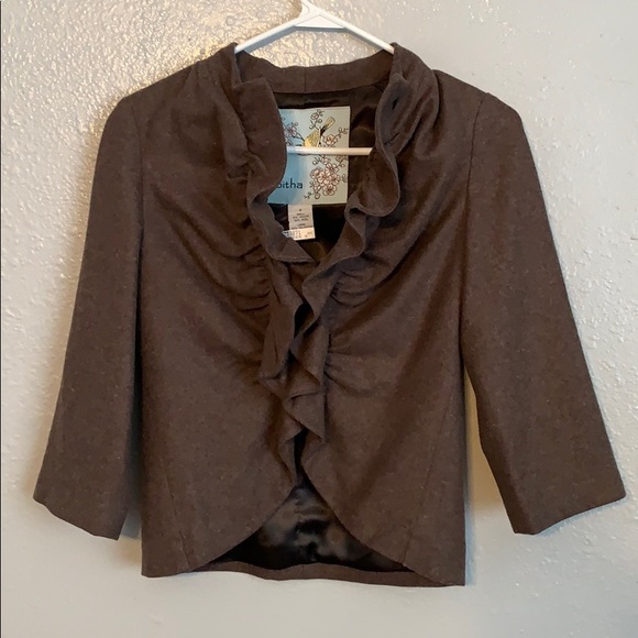 Anthropologie Tabitha Terrace House Wool Coat - Picture 1 of 5